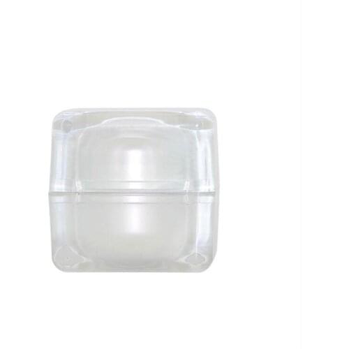 50g White Acrylic Jar Box Fashion Cream Jar Refillable Clear Sunscreen Box Empty Cosmetic Containers For Travel Sample 10pcs/lot