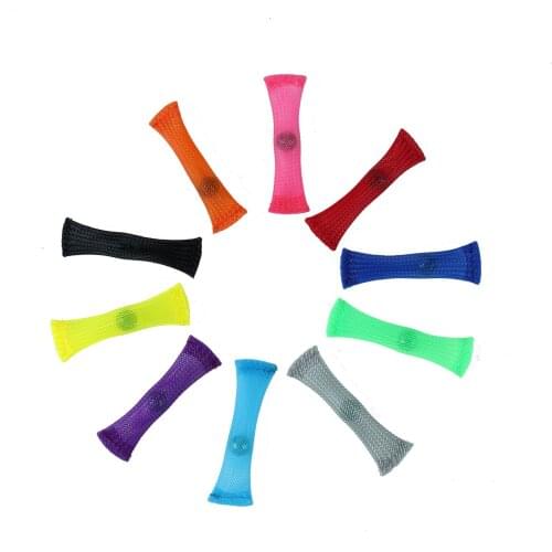 Sensory Toys Marbles Ball Autism ADHD Anxiety Therapy Toys EDC Stress Relief Hand Fidget Toys Braided Mesh Easy Bend With Marble