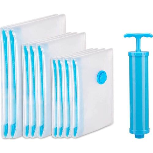 Convenient Vacuum Bag Storage Home Organizer Transparent Clothes Organizer Seal Compressed travel Saving Space Bags Package