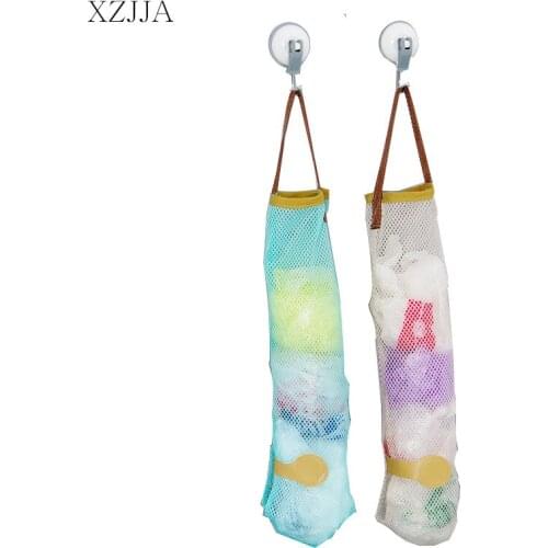 XZJJA 1PC Mesh Onion Potato Tomato Storage Hanging Bag Kitchen Reusable Fruit Garlic Ginger Garbage Bag Organize Mesh Pouch