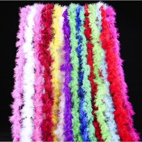 2M Feather Boa Strip Fluffy Craft Costume Fancy Dress Party Wedding Night Costume Hen Decoration Party Crafts / Feather Wed Z9Z5
