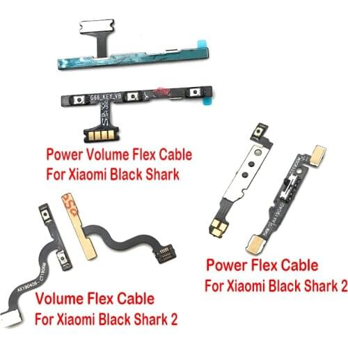 5Pcs/Lot, Volume Button Power Switch On Off Button Flex Cable For Xiaomi Black Shark 2 Replacement Parts
