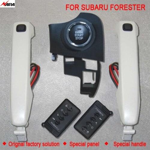 Car auto keyless entry push start with smart handle unlock remote start alarm system for subaru forester
