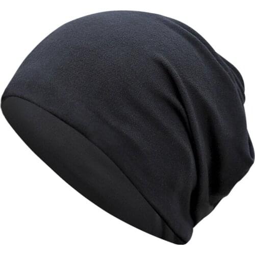 Brand Unisex Men Women Skullies Beanies Hedging Cap Knit Knitted Cotton Double Layer Fabric Caps Bonnet Hat