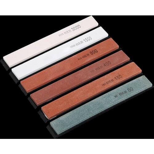 Sharpening Stones Bar Hunting Knife Sharpener Replacement Millstone Whetstone For Fixed Angle Sharpener 150*20*5mm with base