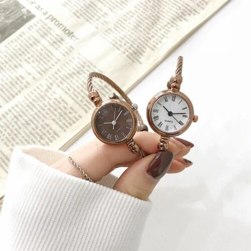 Roma Number Retro Women Bracelet Watches 2019 Ulzzang Brand Luxury Fashion Small Ladies Watch Simple Female Quartz Wristwatches