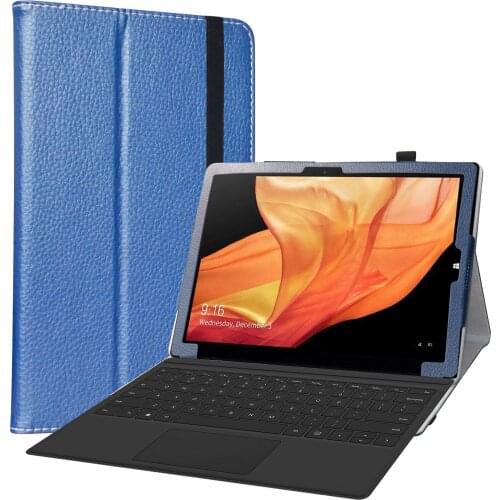 Case For 12.3" CHUWI UBook Pro Tablet PC Folding Stand PU Leather cover with Elastic closure