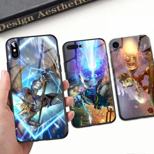 Cartoon Characters Phone Tempered Glass Phone Case Cover For iPhone 6 6s 7 8 Plus X XR XS 11 12 mini Pro Max