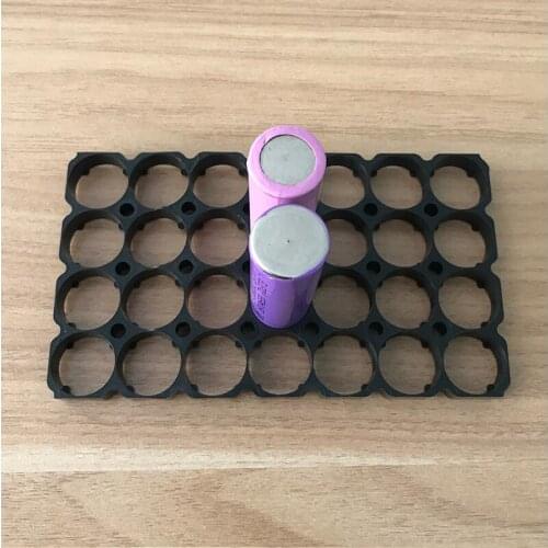 10pcs/lot 4*7 Cell 18650 Batteries Holder Bracket Cylindrical Battery Pack Fixture Anti Vibration Case Storage Box Container