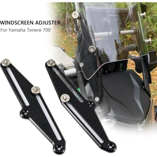 For Yamaha Tenere 700 XT700Z XTZ 700 T7 Motorcycle Windshield Adjusters Support Holder Windscreen Strengthen Bracket Kits