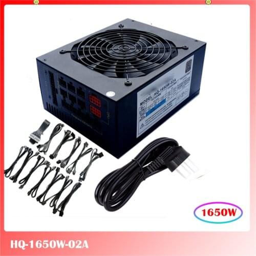 HQ-1650W-02A for mining power supply, support multiple graphics rendering 80 PLUS gold certification