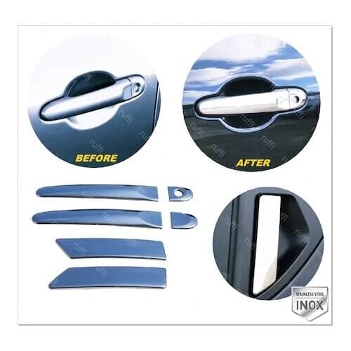 For Nissan Juke Chrome Door Handle Set 4 door 2010 over Stainless Steel Chromium Styling Accessories Modified Good Quality of