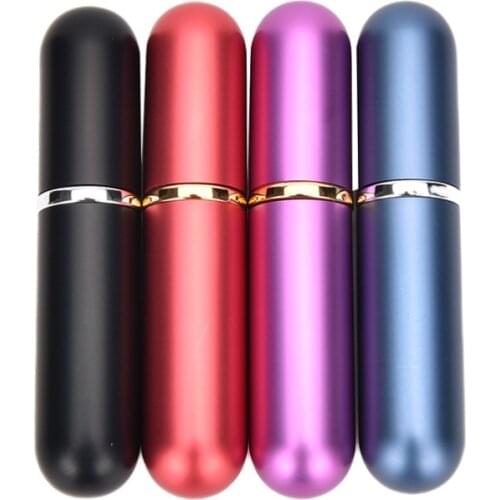 Pocket 5ml Bottles Refillable Traveler Aluminum Spray Atomizer Empty Parfum Bottles For Girls Portable Mini Perfume Bottlle