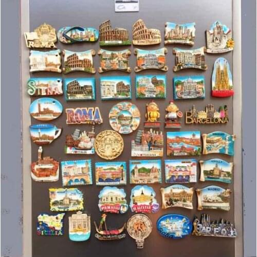 Roma Vatican Florence San Gimignano Toscana Italy Fridge Magnet Travel Souvenirs Refrigerator Magnetic Stickers Home Decor