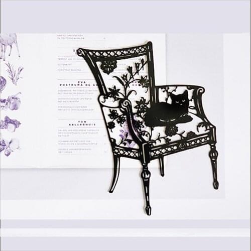 Chair Cat Metal Cutting Dies Stencil Scrapbooking DIY Album Stamp Paper Emboss