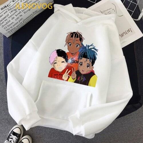 Kawaii Lil Peep Cartoon Print Hoodies Women Clothes 2021 Funny Sweatshirt Femme Harajuku Tracksuit Winter Clothing Streetwear