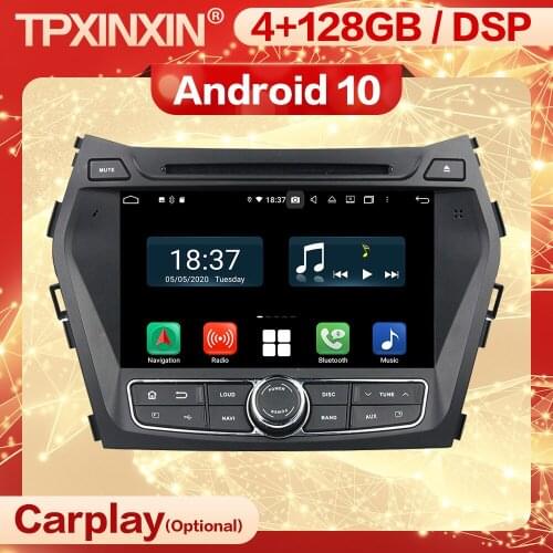 Carplay 2 Din Android Multimedia Stereo Receiver For Hyundai IX45 2013 2014 2015 2016 2017 2018 GPS Radio Audio Player Head Unit