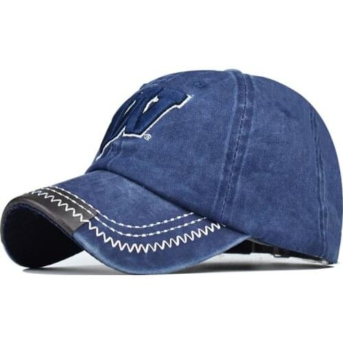 2020 New fashion washed distressed letter W embroidery baseball cap men and women outdoor sport casual travel shade snapback hat