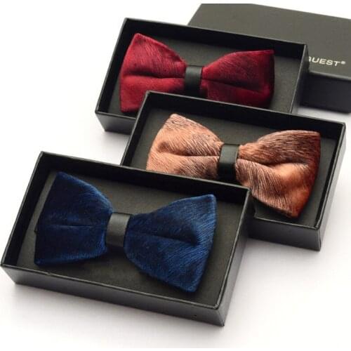 Luxury Aristocracy Style Velvet Cravat Bowknot Men Bow Ties Mens Bow Tie Solid Blue Red Bow Wedding Groom Bowtie Cravat Gifts