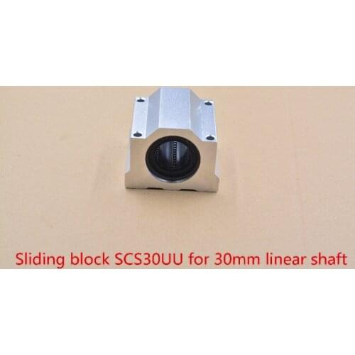SC30UU SCS30UU bearing 30mm linear bearing slide block with LM30UU bearing for 30mm rod round shaft 1pcs