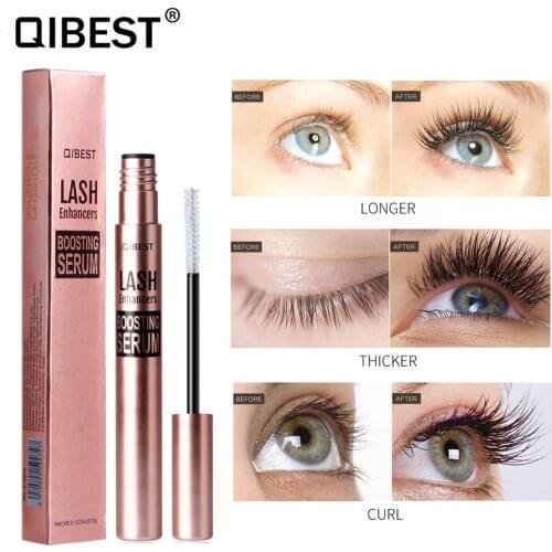 Qibest Eyelash Growth Serum Eye Lash Care Eyebrow Enhancer Thick Longer Curling Lashes Conditioner for The Growth of Eyelashes