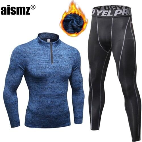 Aismz New Winter Seek Thermal Underwear Men Long Johns Set Elastic Breathable Female Casual Plus velvet Keep Warm Camisa Termica
