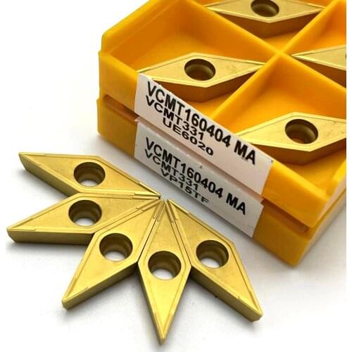 VCMT160404 VCMT160408 MA vp15tf ue6020 CNC turning tool 35 degree diamond turning tool lathe tools cutting tool VCMT 160408
