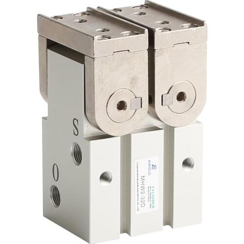180 Degree Angular Type Air Gripper Rack & Pinion Type MHW2-32D 25D Flat fingers MHW2-32D1 Right angle type fingers tapped mount