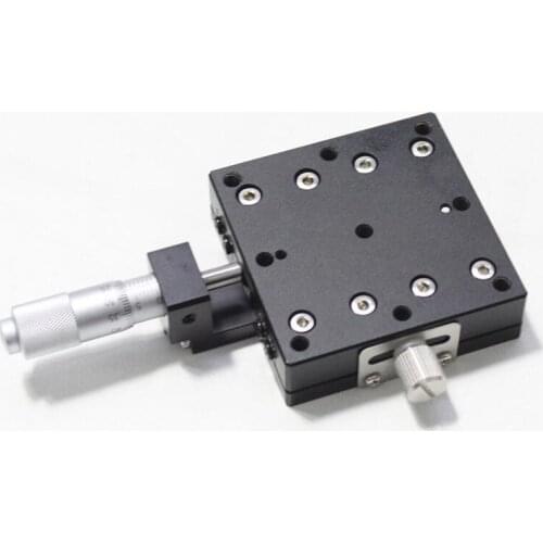 X-Axis Trimming Platform Linear Stages Bearing Tuning Sliding Table 60*60mm