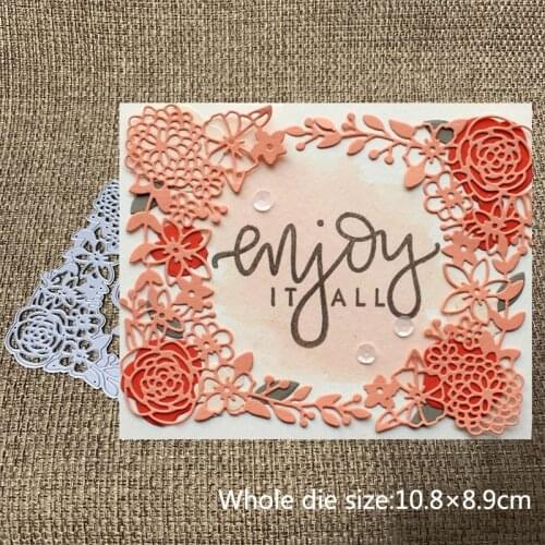 XLDesign Craft Metal Cutting Dies Cut Die Flower string corner Scrapbooking Paper Card Craft Album DIY Embossing Die Cuts