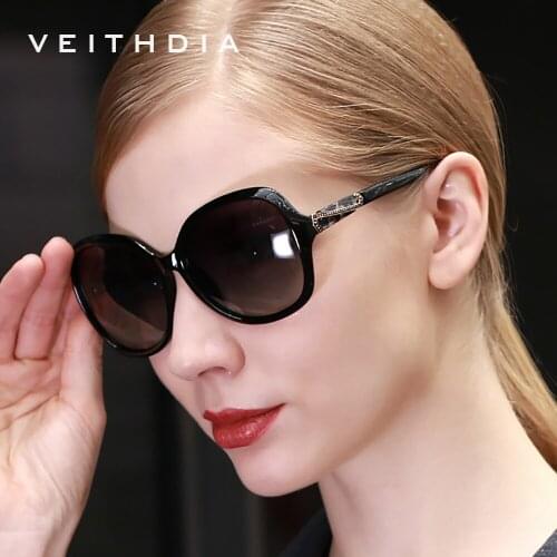 VEITHDIA 2020 Womens Sun glasses Polarized UV400 Gradient Lens Glasses Luxury Ladies Designer Sunglasses Eyewear For Women 3023