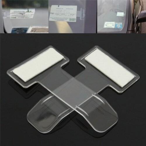 1PC Automotive Internal Organizer Car Styling For Car windshield Fastener Stickers Car Parking Ticket Holder Clip