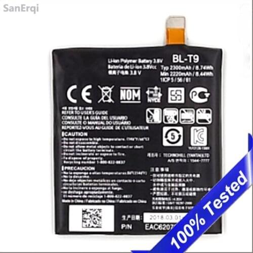10PCS/LOT BL-T9 for LG Google Nexus 5 D820 Battery D821 E980 BLT9 2300mAh Batterie Bateria