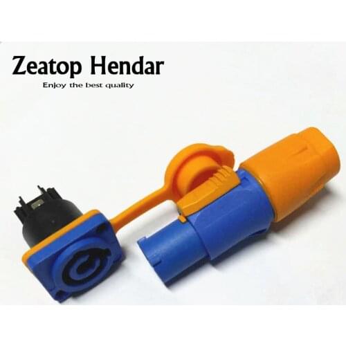 100Sets High Quality Waterproof 20A PowerCON Power Panel Mount Adapter True Locking Cable Connector IP65