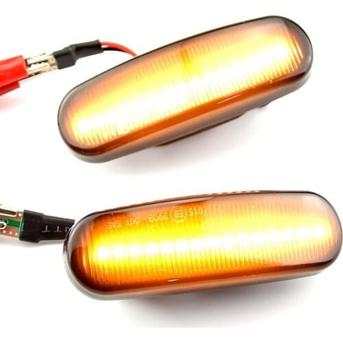 2Pcs Dynamic LED Side Marker Light Repeater Lamp For Fiat Abarth Punto Grande Panda 199 Doblo Fiorino 3 Idea 350 Linea 323 110