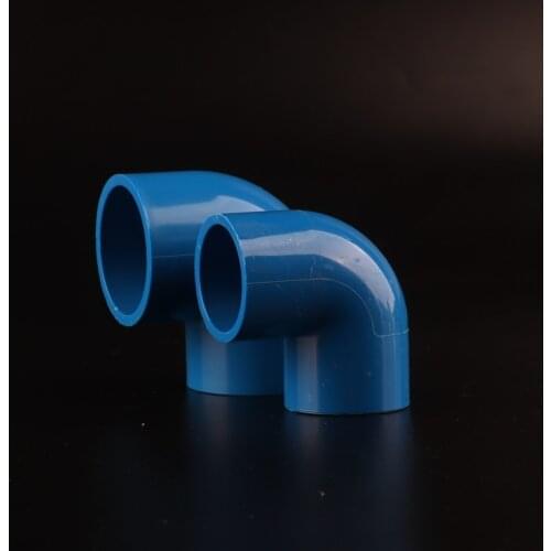 2pcs Blue 20 -32mm 90 Degree PVC water pipe Elbow Connector Garden Irrigation Connector