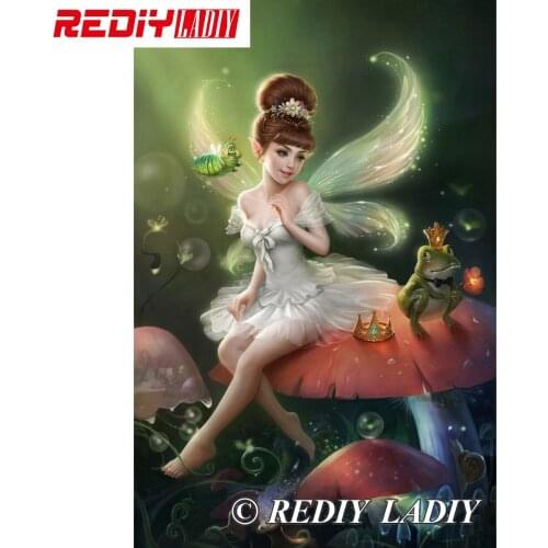 27x41cm 3D Accurate printed crystal beads embroidery kit angel beadwork crafts needlework diy beads cross stitch APT640