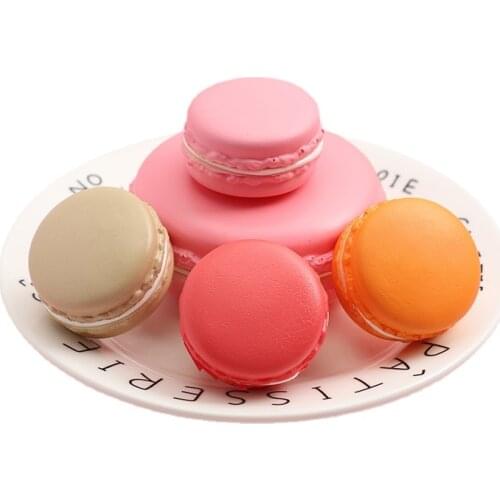 5pcs Simulate Macaronsslow Rebound Squishy Kids Toys for Girls Kitchen Items Pretend Play Simulation Food Kids Kitchen Toys Set