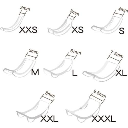 8 Sizes Silicone Invisible Ring Size Adjuster Reducer Ring Sizer Fit Any Rings