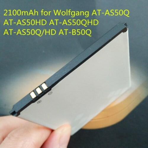 2100mAh Battery For Wolfgang AT-AS50Q AT-AS50HD AT-AS50QHD AT-AS50Q/HD AT-B50Q Battery High Quality