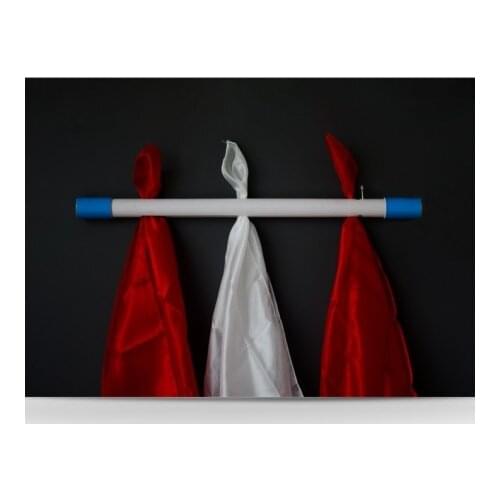 Acrobatic Silks Pole Magic Tricks Comedy Stage Magia Illusion Cimmick Props Odd Colored Silk Move From One Side To Another Magie