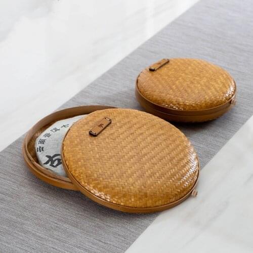 Bamboo Pu'er Tea Box Bamboo Japanese Kung Fu Tea Set Tea Ceremony Parts Tea Knife Tea Needle Tea Tea Cake Storage Box