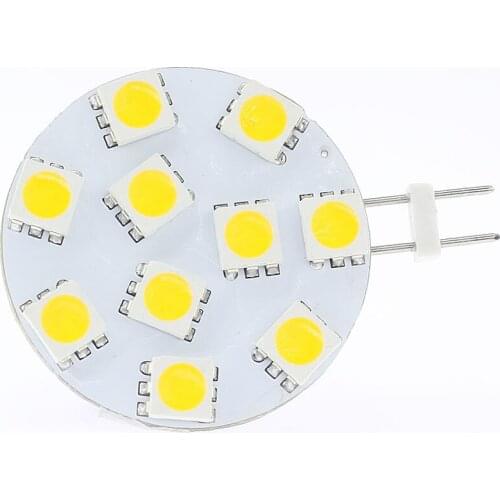 Free Shipment 10 LED G4 Lamp SMD 5050 Wide Volt Work Under 12VAC&12VDC&24VDC 200-220LM Car Bulb Light