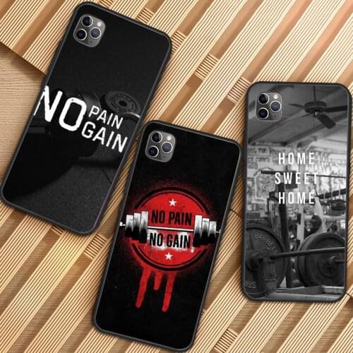 Bodybuilding Gym Fitness Equipment Phone Case for iPhone 11 12 mini pro XS MAX 8 7 6 6S Plus X 5S SE 2020 XR