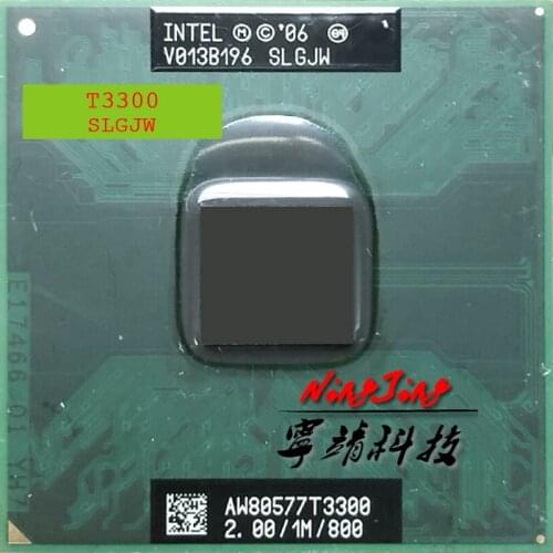 Intel Mobile Celeron Dual-Core T3300 SLGJW 2.0 GHz Dual-Core Dual-Thread CPU Processor 1M 35W Socket P