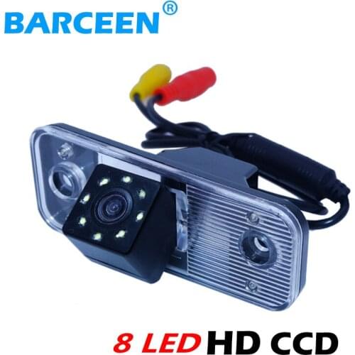 Use for Hyundai new Santafe Santa Fe Azera car parking camera bring waterproof functiion +the higest night vision +8 led