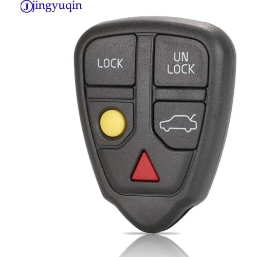 Jingyuqin 5B Remote Car Key Cover Case Fob Shell For Volvo S40 S60 S70 S80 V40 V70 XC90 XC70