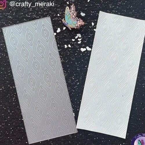 2021 New Arrival Swirl Background Rectangle Metal Cutting Dies Craft for Scrapbooking Handmade Knife Mould Punch Stencils Model