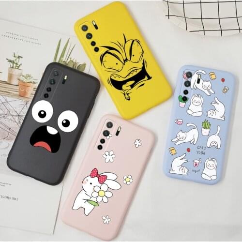 Cartoon Silicone Case For Huawei P40 Lite Case 5G 4G P40 Lite E Nova 7i 7 6 SE TPU Cover Soft Cute Candy For Huawei P 40 Lite