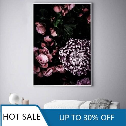 Garden Roses Wall Art Canvas Painting Posters Prints Hydrangeas Succulent Nordic Flower Wall Decor For Aesthetic Home Decoration